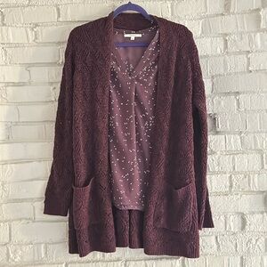 Shirt and sweater set